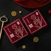 Nova Bolsa Quadrada Pequena Vermelha para Bloquear a Porta de Casamento com Caractere "Felicidade Dupla", Jogo Criativo de Boas-Vindas de Casamento Envelope Vermelho para Abrir a Porta