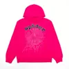 Original éxito de taquilla de ultramar 450G sudadera con capucha de terciopelo para pastel grueso para hombre estampado de espuma araña sudaderas Sp5der