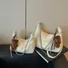 Bolso de hombro simple y versátil para mujer transfronterizo, nuevo estilo de verano, bolso cruzado tejido simple, bolso tipo albóndiga de gran capacidad para el día a día