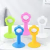 Batente de porta de silicone, instalação sem furos, protetor de maçaneta de porta, dispositivo anti-colisão, batente de porta de borracha, batente de porta de banheiro, batente de porta anti-colisão colorido