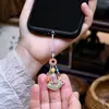 Nueva Cadena para Teléfono Móvil con Borla de Cuentas Estilo Chino, Cordón para Teléfono Móvil, Lujo Accesible Exquisito, Colgante de Bolso de Nicho DIY con Cuentas
