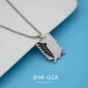Collar con Colgante Ala de la Libertad Transfronteriza Joyería al por Mayor Animación Alrededor del Logo del Cuerpo de Investigación de Attack on Titan