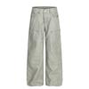 Z031 Retro Americano Hombres y Mujeres Calle Gama Alta Hecho a Mano Diseño de Tinta High Street Hombres Holgados Casuales Pantalones Cargo