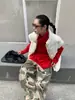 [9Hour] Jeans de Diseño Estilo Americano Camuflaje Dividido para Mujer Otoño e Invierno 2025 Pantalones Sueltos de Pierna Ancha Cx0287