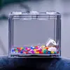Tanque de peixes de blocos de construção Thailandês Douyu Mini pequeno tanque de peixes ornamental de mesa Tanque de peixes com paisagem acrílica de barraca de celebridade da internet