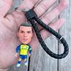 Muñeca estrella de fútbol Ronaldo Messinea Malvinius Mbappe Bellingham llavero colgante