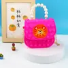 Bolso Bandolera Vanguardia para Hombro Niños Bandolera Bolso de Mano Perla Burbuja Bolso Bandolera de Silicona para Hombro Bolso Gelatina