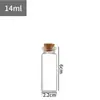 Diámetro de 22 mm boca recta Botella de corcho Botella flotante Botella de empaque de azafrán Botella de tubo de ensayo Botella de vidrio Mini Cielo Estrellado Botella vacía