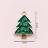 Adornos de gota de aceite de Navidad Guantes de Papá Noel Calcetines Colgante de hombre de jengibre Pendientes colgantes DIY Accesorios de aleación