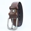 Nuevo cinturón de cuero para hombre con hebilla de pasador, moda de negocios retro británico, versátil y moderno, casual para combinar con jeans