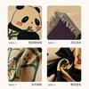 Tela de Cubierta de Sofá de Panda de Dibujos Animados para Verano Sala de Estar al Aire Libre Toalla de Sofá Cubierta de Sofá Doble Cara a Prueba de Polvo Cojín de Sofá Cubierta Completa