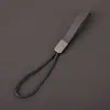 Llavero creativo de anillo de cuero gamuza, llavero con cordón anti-pérdida para parejas de cuero gamuza, llavero de anillo unisex