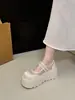 Sandalias de Plataforma Cerradas de Malla Transpirable con Lunares Estilo Veraniego 2026 Nuevos Zapatos Mary Jane Estilo Hada de Verano
