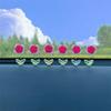 Tendencia nuevo flocado rosa coche sacudiendo la cabeza pequeños adornos decoraciones de primavera panel de instrumentos accesorios de coche ventana