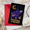 Compra directa transfronteriza de tarjetas de felicitación divertidas de Halloween para cementerio de fantasmas, tarjetas de regalo de invitación creativas y peculiares