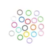 8/10/12mm Anéis de Salto Abertos de Ferro Pintados Coloridos Anéis Conectores Acessórios DIY Chaveiro Pulseira Materiais Nenhum