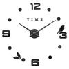 Reloj de Pared Digital Estéreo 3D Creativo con Esfera Hogar Sala de Estar Dormitorio Decorativo Adhesivo de Pared Reloj Reloj de Espejo Estilo Escandinavo