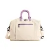 Bolsa de Yoga Fitness Color Block Estilo Coreano Nova Bolsa Esportiva Externa Transfronteiriça com Carrinho para Viagens de Negócios Expansível Mala de Viagem