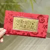 Sobre Rojo Banco de Oro 10Mg Oro Puro 999 Día del Padre Feliz Cumpleaños Souvenir de Oro Billete Conmemorativo