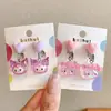 Clip de oreja de Kulomi Clip de oreja para niños Dibujo animado Sin agujeros en las orejas Pendientes anti-dolor para niñas Pendientes de niña Pequeña joyería Clip de oreja