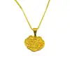 Fuente en Vivo Arte Retro Ruyi Candado de la Fortuna Colgante Collar de Candado Rico de Larga Vida Colgante de Candado Seguro para Hombres y Mujeres