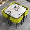 Rock Plate Light Luxury Storage Mesa de Jantar e Cadeira Combinação Pequeno Apartamento Moderno Simples Mesa de Jantar Doméstica Pequena Mesa Redonda Mesa de Jantar e Cadeira