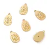 Pendente Oval Olho Rosa Sol Banhado a Ouro 14K Conserva Cor Acessórios para Brincos Colares Artesanais DIY