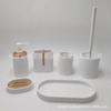 Conjunto de copos de lavagem de banheiro de estilo de luxo leve conjunto de oito peças conjunto de escova de dentes de banheiro de hotel copo de enxaguatório bucal conjunto de suprimentos