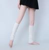 Cubrepiernas de Punto para Adultos Color Fluorescente de Caucho Lana Calcetines de Lana Calcetines Apilados Otoño/Invierno para Hombres y Mujeres Cubrepiernas de Punto Color Caramelo