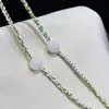 Pulseira Duobao de Cristal Natural Tecida à Mão Estilo Tibetano Corda de Algodão Feita à Mão Estilo Étnico Versátil Joia de Mão Atacado Guochao