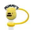 Gorra de Paja de Dibujos Animados Winnie the Pooh Transfronteriza Taza de Agua Creativa Cubierta de Popote de Silicona Tapón de Popote a Prueba de Polvo Venta al por Mayor en Stock