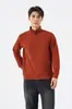 Nova Blusa de Moletom Masculina de Manga Longa para Primavera e Outono Casual de Negócios Simples Versátil Meio Zíper Top Confortável Roupa Masculina