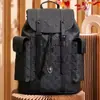Mochila de Cuero Genuino para Hombre de Marca Nueva y de Moda, Bolso Cruzado Elegante y Versátil, Bolsa de Viaje Multifuncional de Gran Capacidad
