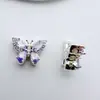 Pulsera de Abalorios de Micro Zirconia de Cuatro Hojas Color Dorado 18K con Conservación de Color, Pulsera de Abalorios de Múltiples Pasadas, Material de Abalorios de Cristal para Joyería DIY