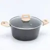 Pote de Sopa Integrado de Alumínio Fundido com Pedra Maifan para Uso Doméstico, Pote de Sopa de Fundo Múltiplo, Panela de Vapor, Panela de Cozido Lento, Panela de Mingau, Panela para Macarrão