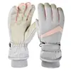 Luvas de Inverno para Homens e Mulheres, Forradas com Lã, Espessas, Quentes, à Prova de Frio, Adequadas para Estudantes, Ciclismo, Compatíveis com Tela Sensível ao Toque, para Andar de Bicicleta Elétrica, Luvas de Esqui de Inverno