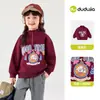 Sudadera para Niñas Dudu, Top Elegante de Otoño para Niñas, Ropa Nueva de Otoño para Bebés 2026, Ropa de Cuello Alto Medio para Niños