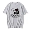 Teoría de la bala rueda de bala rota juego de baile anime periférico levanta la mano oso sonrisa oso manga corta principal camiseta de algodón verano