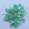 Botones de colores para coser y patchwork, 100 piezas/caja, Pines de fijación de cabeza plana para sastrería