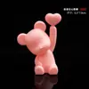 Decoração de Bolo Dia dos Namorados 2025 Urso Vela 520 Cartão Coração Amor Acrílico Decoração de Confeitaria Plug-in