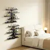 Prateleira de Armazenamento de Parede Transfronteiriça para Sala de Estar e Quarto, Prateleira de Exibição Multicamadas para Figuras, Prateleira Decorativa de Divisória de Parede, Prateleira de Armazenamento para Blind Boxes