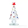 Adorno de cristal con forma de árbol de Navidad incrustado con diamantes, artesanía creativa, decoración de escritorio, regalo de Navidad, suministro de Amazon