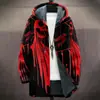 Cardigan con capucha y cremallera suelta para hombre, chaqueta de algodón, 3D digital, sin riesgos, nuevo, independiente de Temu, para hacer tú mismo con imágenes
