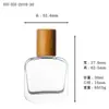 En stock botella de perfume de vidrio transparente de 30 ml y 15 mm, botella de recarga para viaje, botella rociadora de perfume, botella de perfume vacía de alta gama