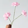 Rosa de Diamante com 3 Cabeças Canto Único Arranjo de Casamento Rosa Decoração Flor Artificial Rosa Floral Decoração Suave Flor de Paisagismo Arranjo de Flores