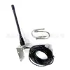 Antena de Intercomunicador para Vehículo Marino Clip de Borde para Balcón de Acero Inoxidable VHF 136-174MHz Cable Alimentador RG58 5 M Conector M Macho