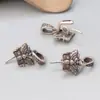 Plata de Ley S925 Colgante Mariposa Negro Tinta Botón Accesorios Vintage Viejo DIY Colgante Hecho a Mano Material Joyería