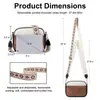 Bolso bandolera multifuncional de moda para mujer, superventas de Amazon, pequeño bolso cuadrado de cuero, bandolera, cartera, correa de hombro ajustable