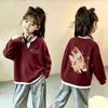 Nueva Ropa de Primavera y Otoño para Niñas Elegante Camiseta de Punto Waffle de Manga Larga Falsa de Dos Piezas para Bebés Capa Base Casual Moderna