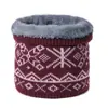 Bufanda de Cuello de Felpa y Lana para Otoño e Invierno, Calentador de Cuello Tejido de Moda para Hombres y Mujeres, Forrado de Felpa y Engrosado para Calor, Venta al por Mayor Transfronteriza